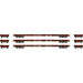 Athearn HO Scale 97086 60' Flatcar Southern SOU 3 Pack