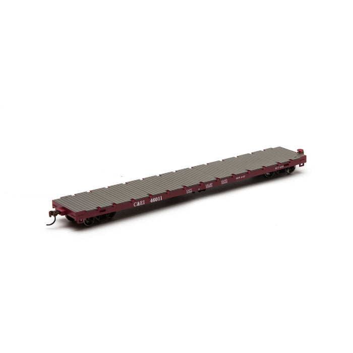 Athearn HO Scale 97847 60' Flatcar Chicago & Eastern Illinois C&EI 46011