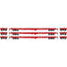 Athearn HO Scale 98080 60' Flatcar Santa Fe ATSF 3 Pack
