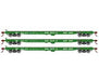 Athearn HO Scale 98081 60' Flatcar Burlington Northern BN 3 Pack