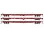 Athearn HO Scale 98082 60' Flatcar Chicago & Eastern Illinois C&EI 3 Pack