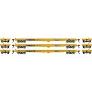 Athearn HO Scale 98086 60' Flatcar Trailer Train "1990's Logo" HTTX 3 Pack
