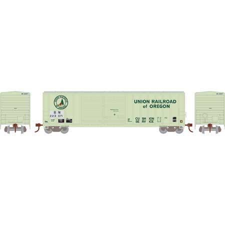 Athearn HO Scale 98506 50' FMC Offset Double Door Boxcar Ex-UofO Burlington Northern BN 223671
