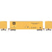 Athearn HO Scale 98508 50' FMC Offset Double Door Boxcar Ex-EStL Burlington Northern BN 223602