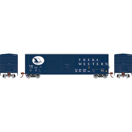 Athearn HO Scale 98517 50' FMC Offset Double Door Boxcar Yreka Western YW 25125