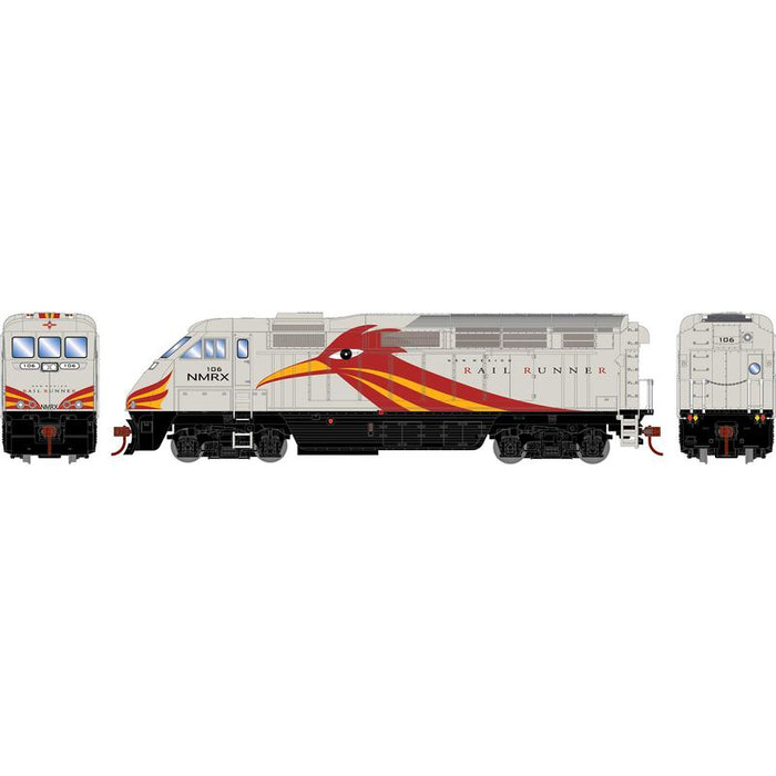Athearn RTR 64854 HO Scale EMD F59PHI Diesel New Mexico Railrunner NMRX 106 DC
