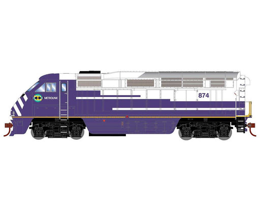 Athearn RTR 64858 HO Scale EMD F59PHI Diesel Metrolink SCAX 874 DC