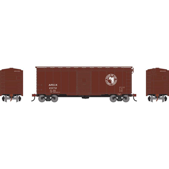 Athearn RTR 75333 HO Scale 40' Single Door Boxcar Alaska Railroad ARR 2072