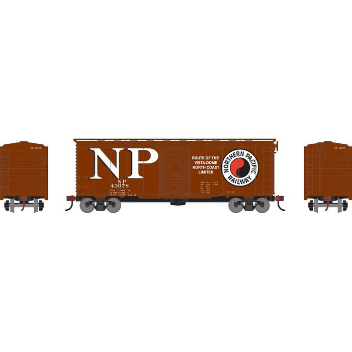 Athearn RTR 75337 HO Scale 40' Single Door Boxcar Northern Pacific NP 43078