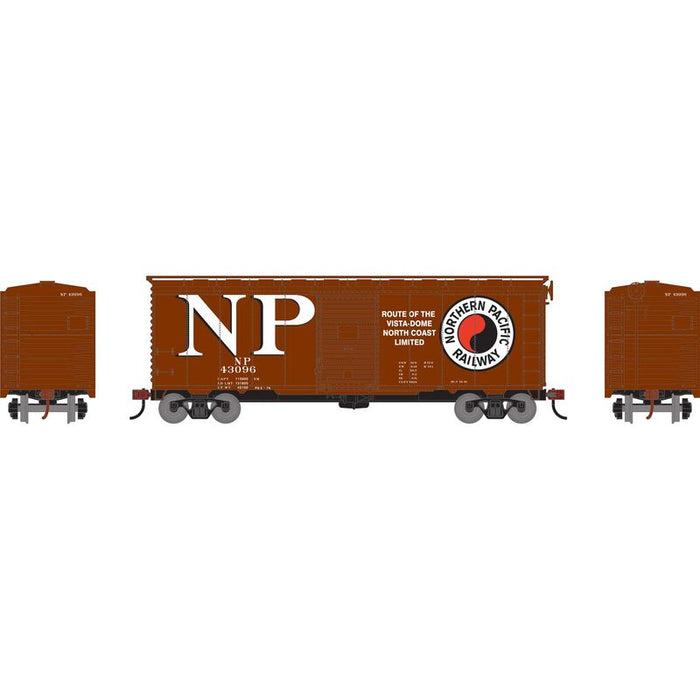 Athearn RTR 75339 HO Scale 40' Single Door Boxcar Northern Pacific NP 43096