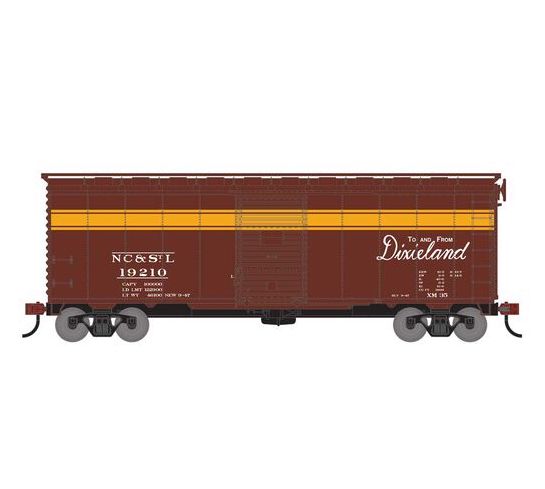 Athearn RTR 75340 HO Scale 40' Single Door Boxcar NC&STL 19210