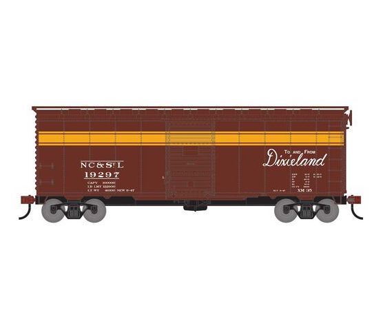Athearn RTR 75342 HO Scale 40' Single Door Boxcar NC&STL 19297