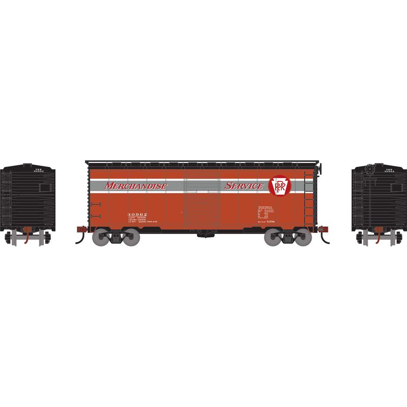 Athearn RTR 75344 HO Scale 40' Single Door Boxcar Pennsylvania PRR 30962