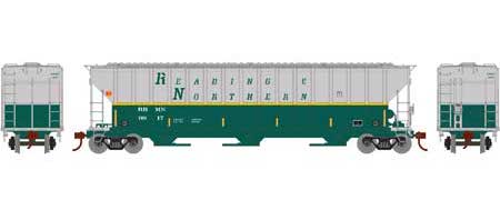 Athearn RTR 81501 HO 54' FMC 4700 Covered Hopper Reading and Northern RBM&N 9917