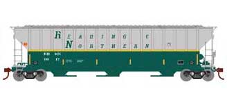 Athearn RTR 81501 HO 54' FMC 4700 Covered Hopper Reading and Northern RBM&N 9917