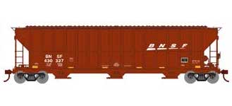 Athearn RTR 81505 HO 54' FMC 4700 Covered Hopper BNSF Wedge 430327