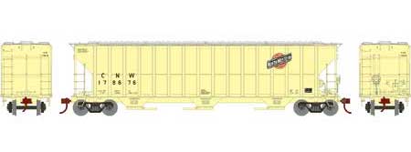 Athearn RTR 81509 HO 54' FMC 4700 Covered Hopper "Faded" Chicago & NorthWestern C&NW 178676