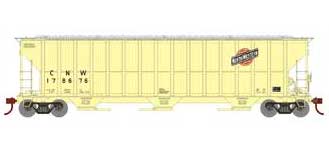 Athearn RTR 81509 HO 54' FMC 4700 Covered Hopper "Faded" Chicago & NorthWestern C&NW 178676