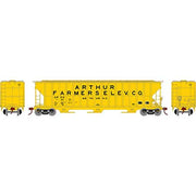 Athearn RTR 81577 HO 54' FMC 4700 Covered Hopper Arthur Farmers Elevator AFEX 106
