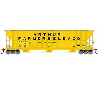 Athearn RTR 81577 HO 54' FMC 4700 Covered Hopper Arthur Farmers Elevator AFEX 106
