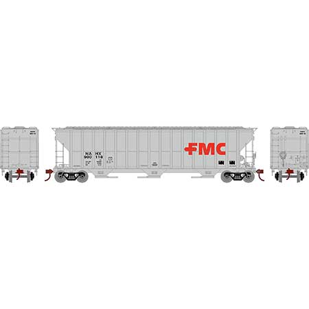 Athearn RTR 81581 HO 54' FMC 4700 Covered Hopper FMC NAHX 900118