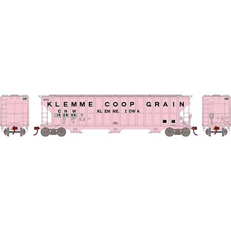 Athearn RTR 81584 HO 54' FMC 4700 Covered Hopper Patched C&NW 182966