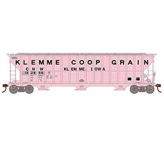 Athearn RTR 81584 HO 54' FMC 4700 Covered Hopper Patched C&NW 182966