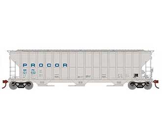 Athearn RTR 81586 HO 54' FMC 4700 Covered Hopper Procor UNPX 121022