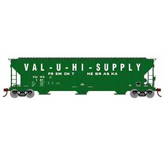Athearn RTR 81589 HO 54' FMC 4700 Covered Hopper Patched Val-U-Hi VUHX 101