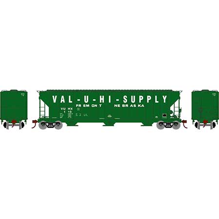 Athearn RTR 81590 HO 54' FMC 4700 Covered Hopper Patched Val-U-Hi VUHX 110