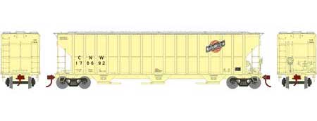 Athearn RTR 81750 HO 54' FMC 4700 Covered Hopper "Faded" Chicago & NorthWestern C&NW 178692