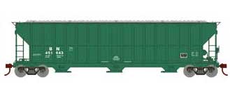 Athearn RTR 81751 HO 54' FMC 4700 Covered Hopper Burlington Northern BN 451643