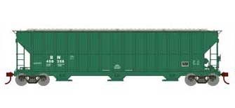 Athearn RTR 81752 HO 54' FMC 4700 Covered Hopper Burlington Northern BN 460358