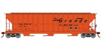 Athearn RTR 81755 HO 54' FMC 4700 Covered Hopper Denver & Rio Grande Western D&RGW 15657