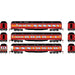 Athearn RTR 88230 HO Scale Heavyweight Passenger 3 Car Set "Daylight" Southern Pacific SP