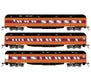 Athearn RTR 88233 HO Scale Heavyweight Passenger 3 Car Set Milwaukee Road MILW