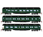 Athearn RTR 88234 HO Scale Heavyweight Passenger 3 Car Set Maine Central MEC
