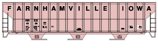 Athearn RTR 92764 HO 54' FMC 4700 Covered Hopper Farmhamville RREX 4322 - NOS