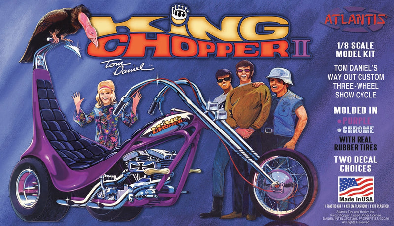 Atlantis Models 224 1/8 Tom Daniels Way Out Custom King Chopper Kit