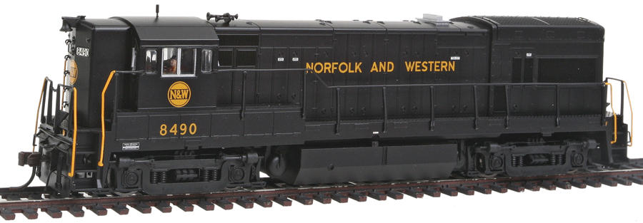 Atlas 10001166 HO Scale GE U30B High Nose Norfolk & Western NW 8490 - NOS