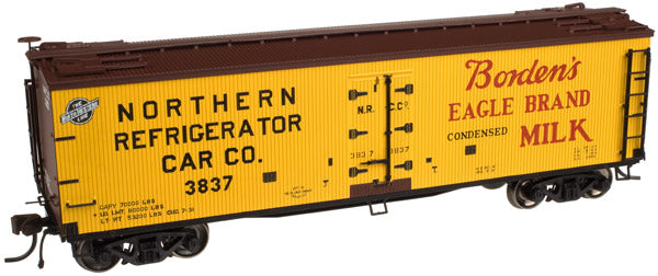 Atlas 20002005 HO Scale 40' Wood Reefer Borden's NRCC 3837 - NOS
