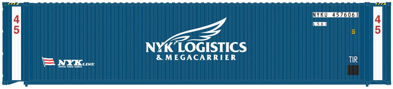 Atlas 20005733 HO Scale 45' Intermodal Container 3-Pack NYK Logistics #2