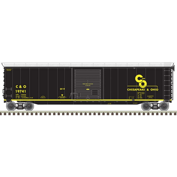 Atlas 20005854 HO Scale 50' Postwar Boxcar Chesapeake & Ohio C&O 19741