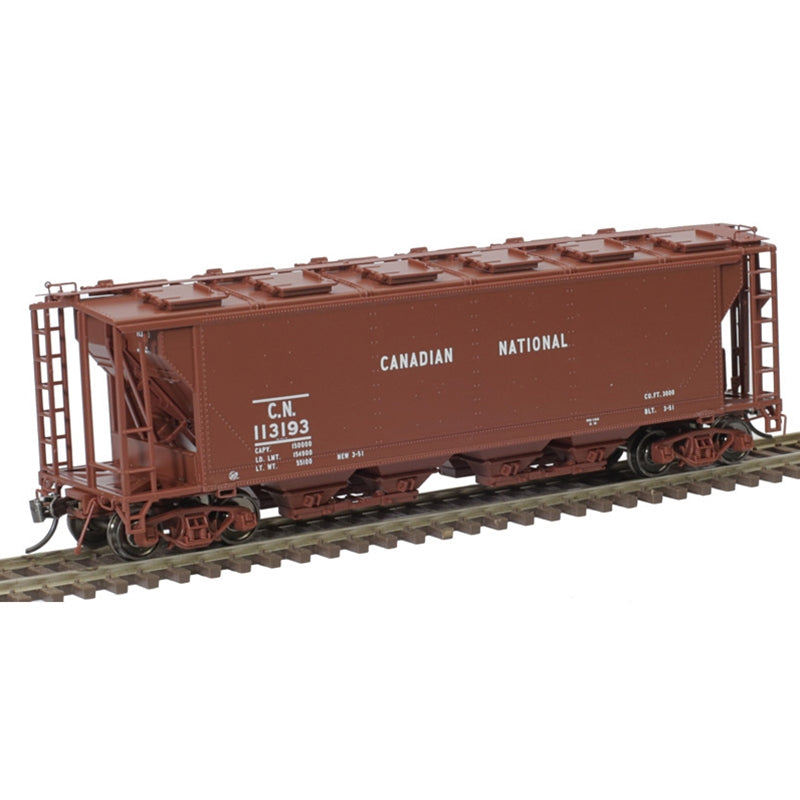Atlas 20006358 HO Scale 12 Hatch Slab Side Covered Hopper Canadian National CN 113220