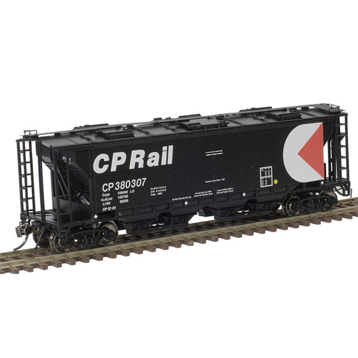 Atlas 20006366 HO Scale 6 Hatch Slab Side Covered Hopper Canadian Pacific "Multimark" CP 380307