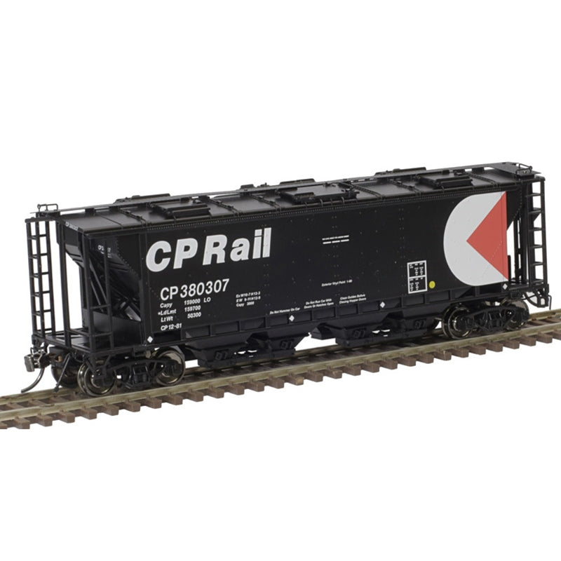 Atlas 20006368 HO Scale 6 Hatch Slab Side Covered Hopper Canadian Pacific "Multimark" CP 380621