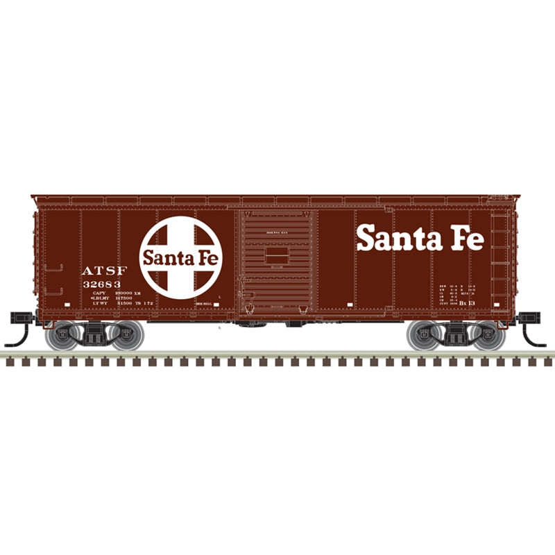Atlas 20007084 HO Scale USRA 40' Steel Boxcar Santa Fe ATSF 32683