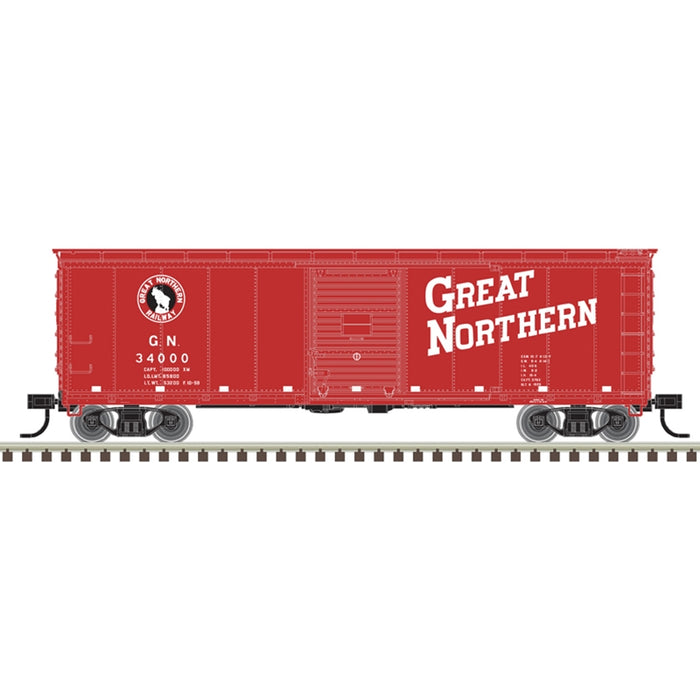Atlas 20007087 HO Scale USRA 40' Steel Boxcar Great Northern GN 3 Pack