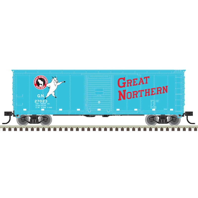 Atlas 20007087 HO Scale USRA 40' Steel Boxcar Great Northern GN 3 Pack