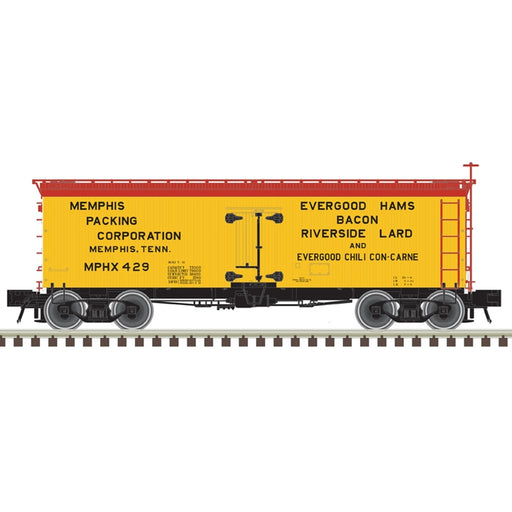 Atlas 20007197 HO Scale 36' Wood Reefer Memphis Packing Corporation 429